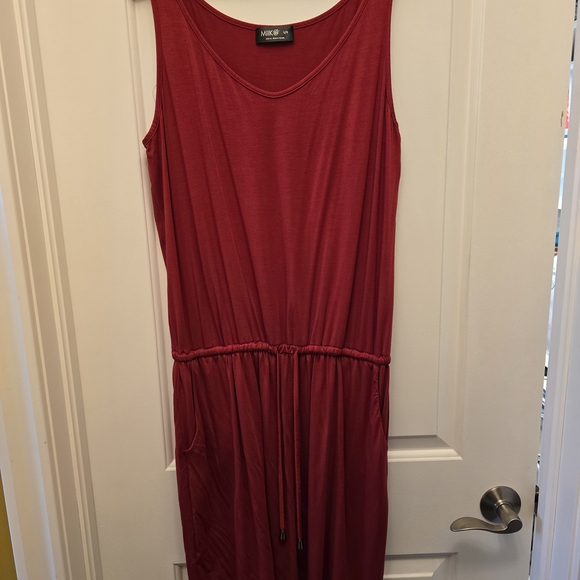 Miik Dresses & Skirts - Miik - Red, Pink, Blk & Blk Dot Sleeveless Bamboo Mini Dresses With Pockets